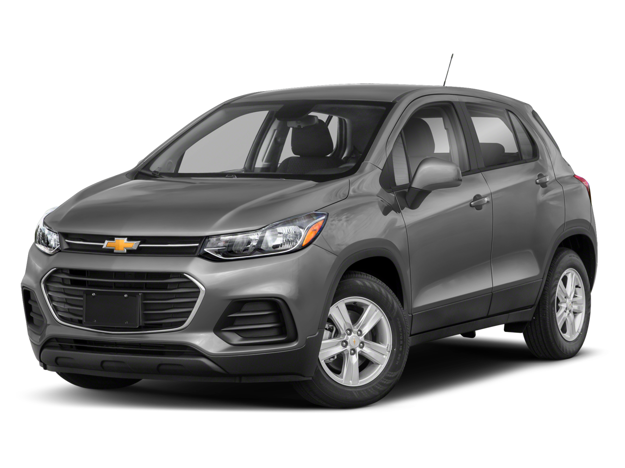 2020 Chevrolet Trax LS in Satin Steel Metallic — front three-quarter view