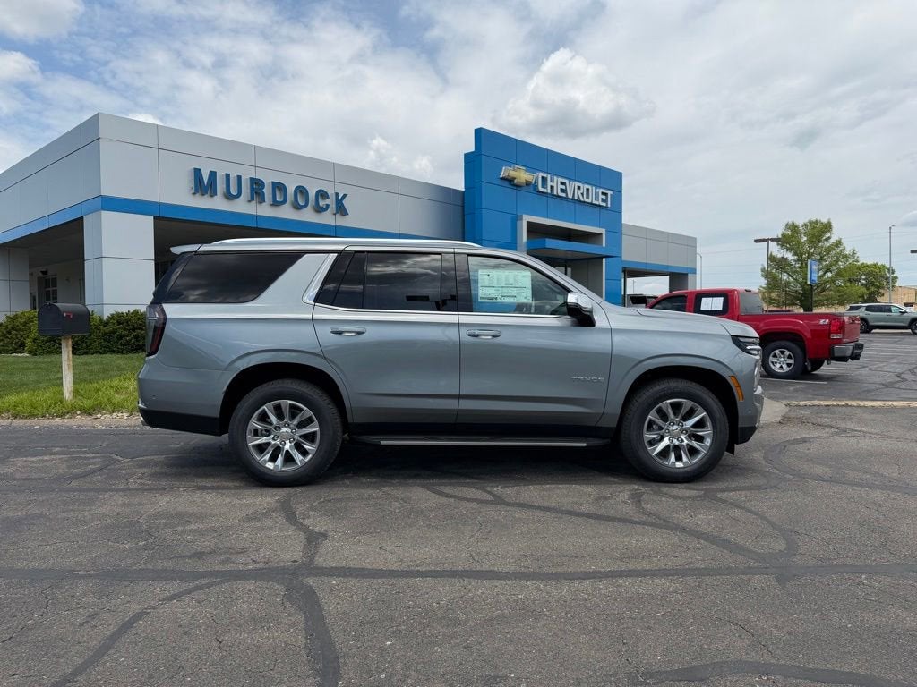 2026 Chevrolet Tahoe Premier in Sterling Gray Metallic — front three-quarter view
