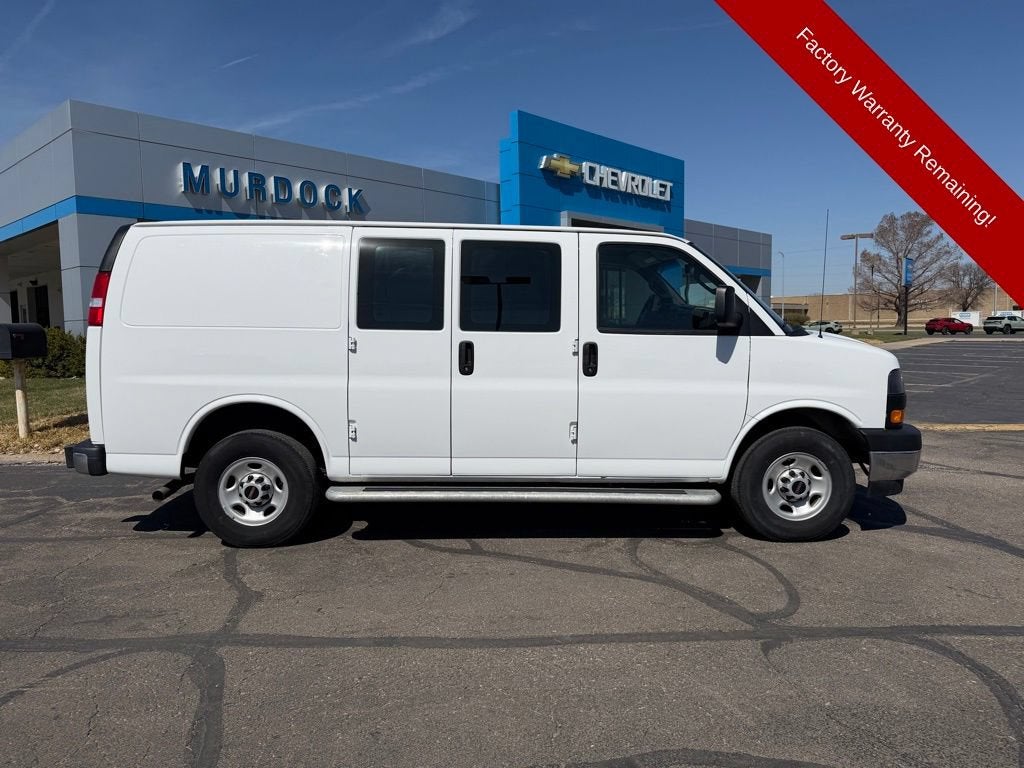 2024 GMC Savana Cargo 2500 Work Van in Summit White — front three-quarter view