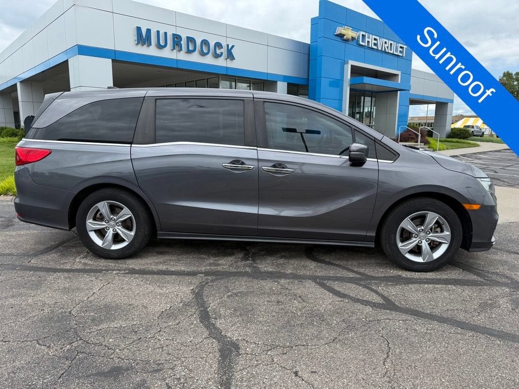 2018 Honda Odyssey EX-L in Gray — front three-quarter view