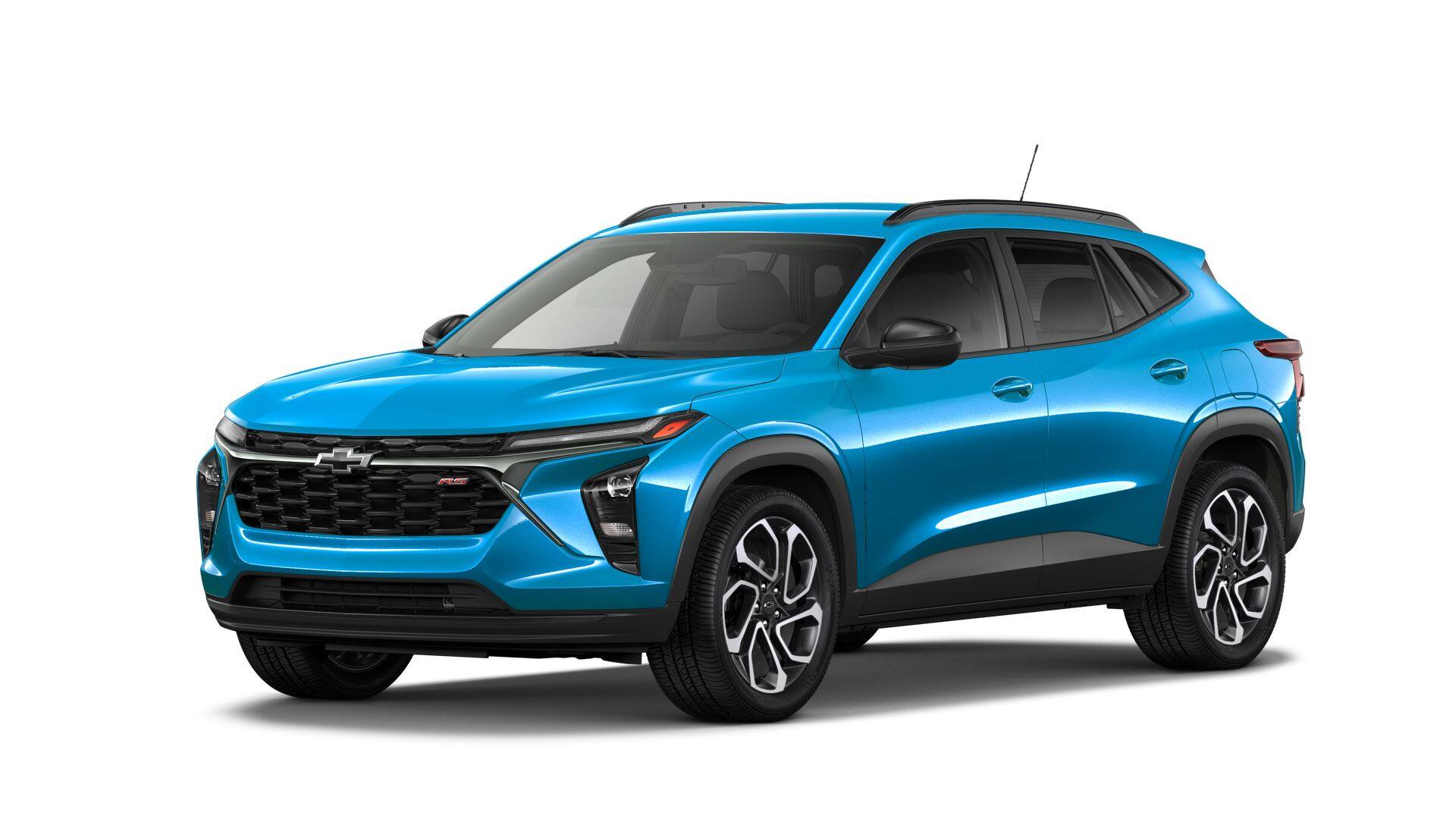2026 Chevrolet Trax 2RS in Marina Blue Metallic — front three-quarter view