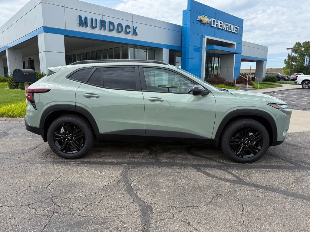 2026 Chevrolet Trax ACTIV in Cacti Green — front three-quarter view
