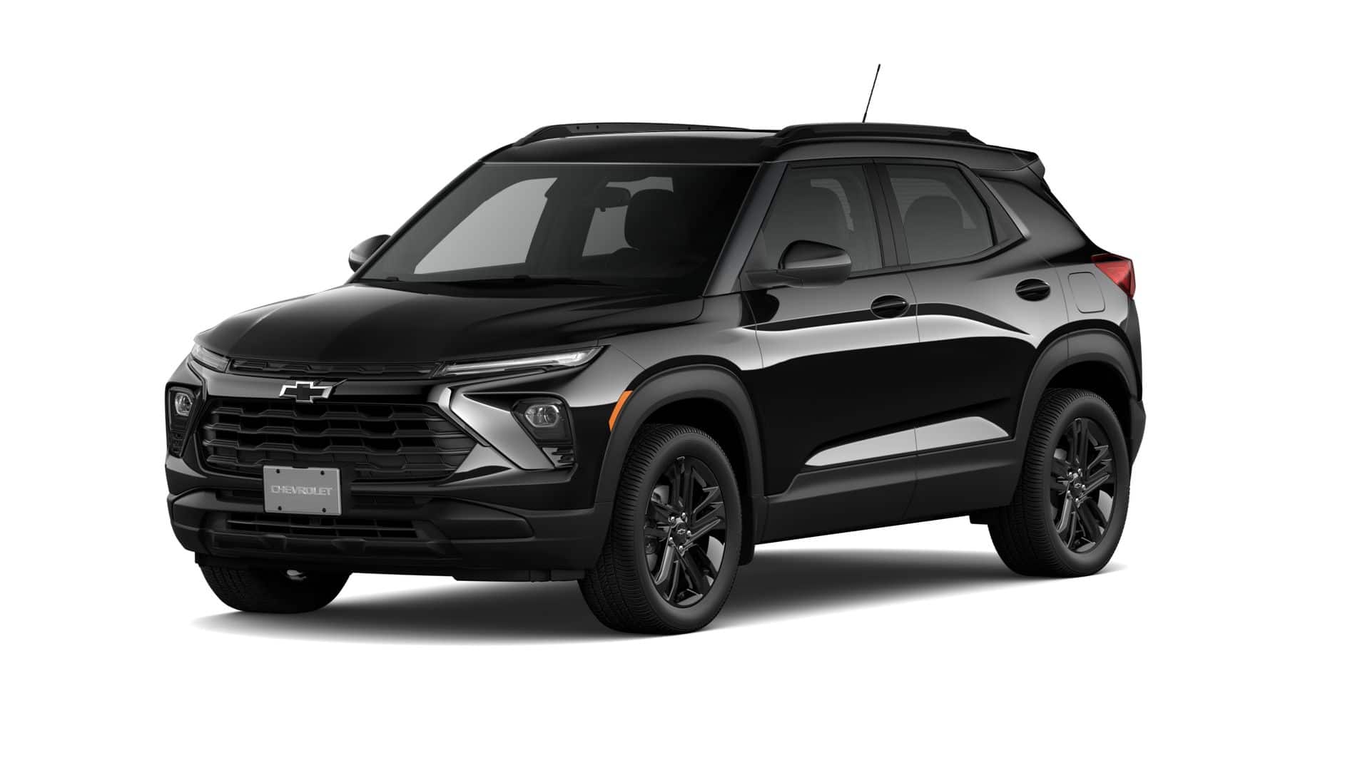 2026 Chevrolet Trailblazer LT in Mosaic Black Metallic — front three-quarter view